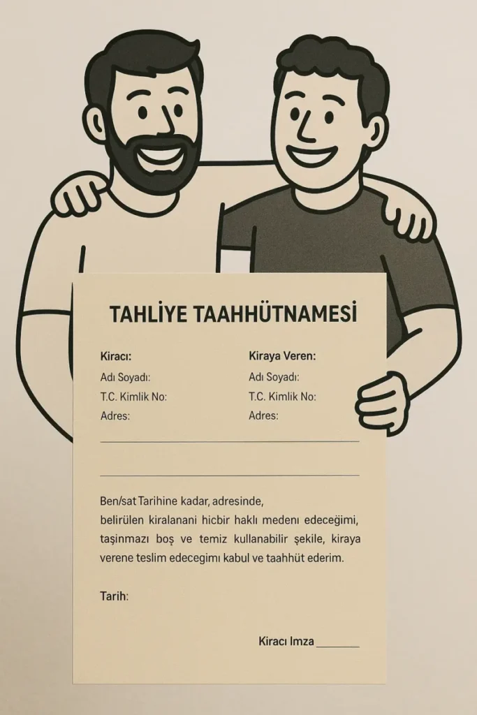 tahliye taahutnamesi ornek